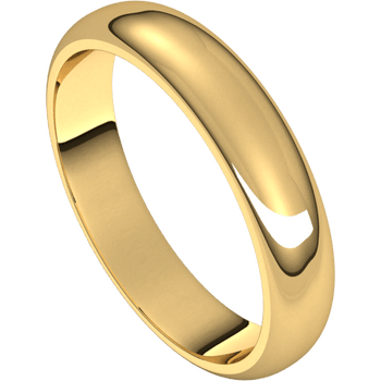 4MM Half Round BAND 14KYG
