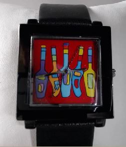 SONYA PAZ WINE BOTTLES BLK BAND