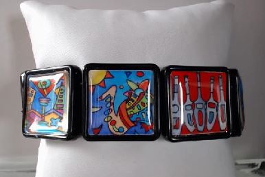 SONYA PAZ BUBBLE SQUARE BRACELET