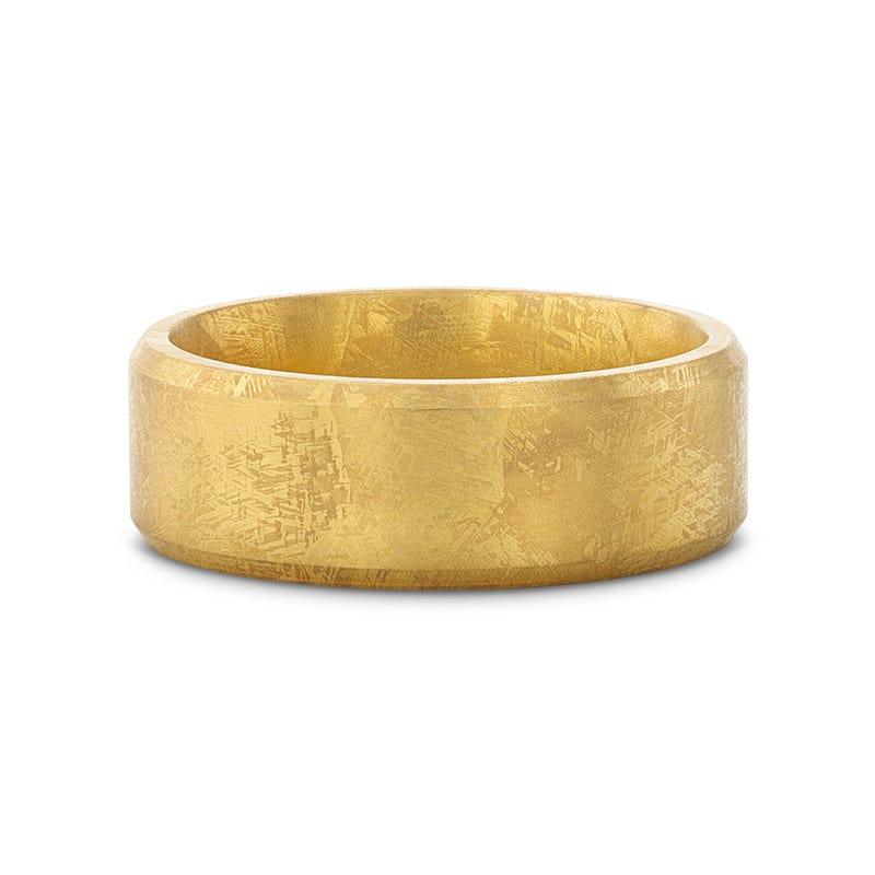 8MM Gold Plated Titanium Ring - MUSE