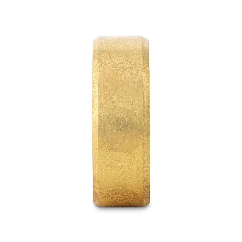 8MM Gold Plated Titanium Ring - MUSE