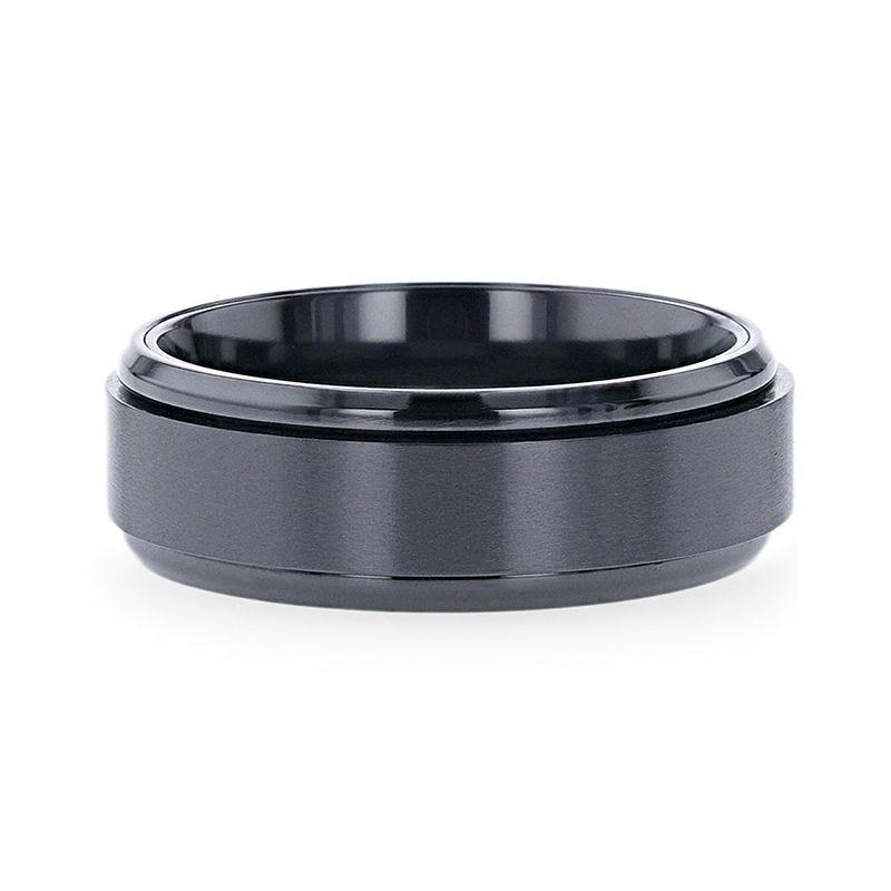8mm lack Titanium Brushed Center Spinner - PHANTOM