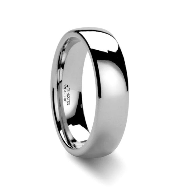 4mm Domed Tungsten Carbide Ring - OMINA
