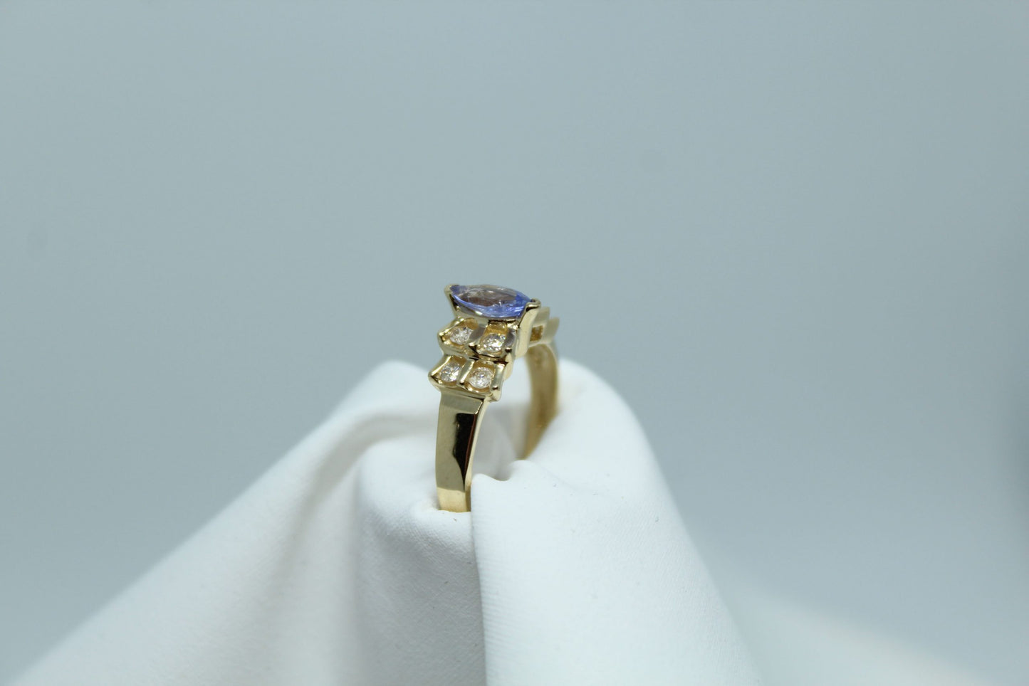 .35CT Marquise Tanzanite 10K YG Ladies Ring