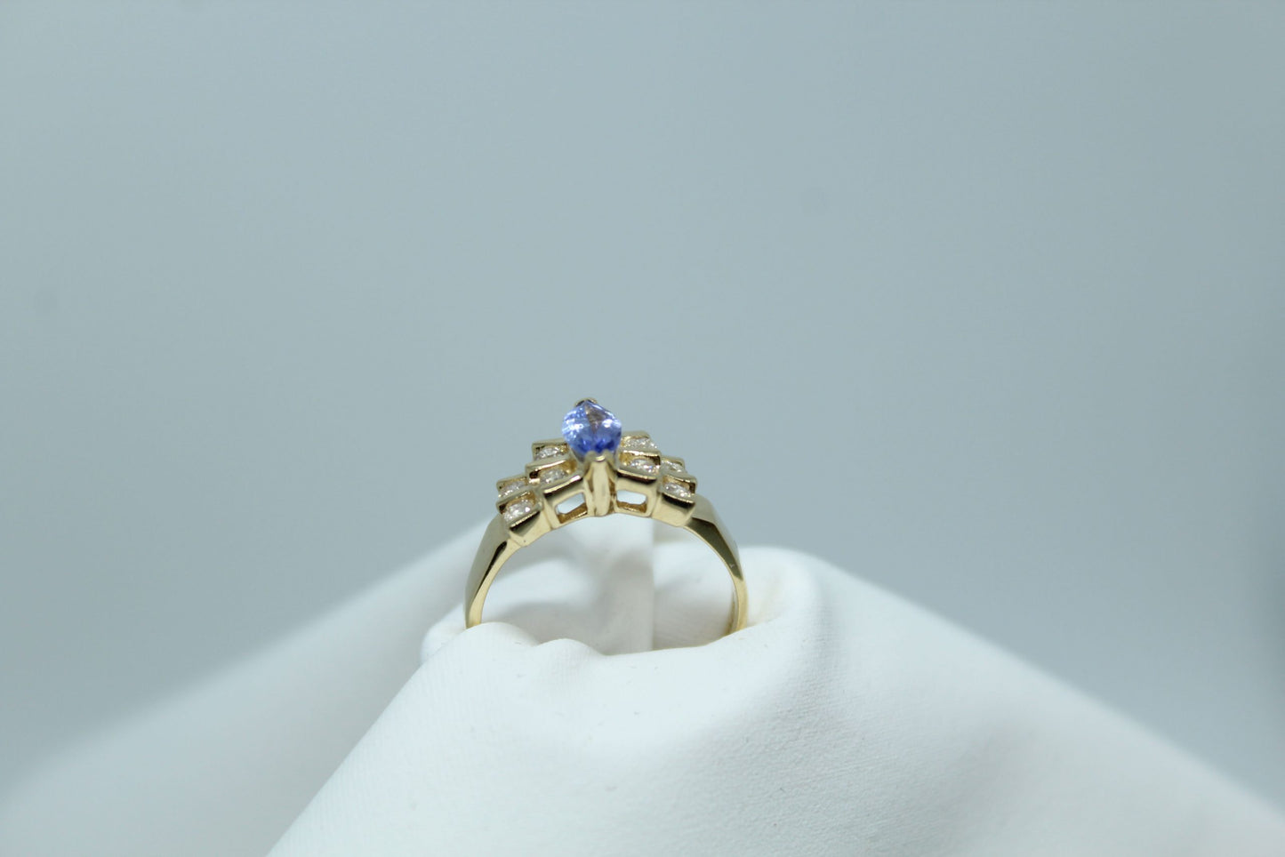 .35CT Marquise Tanzanite 10K YG Ladies Ring