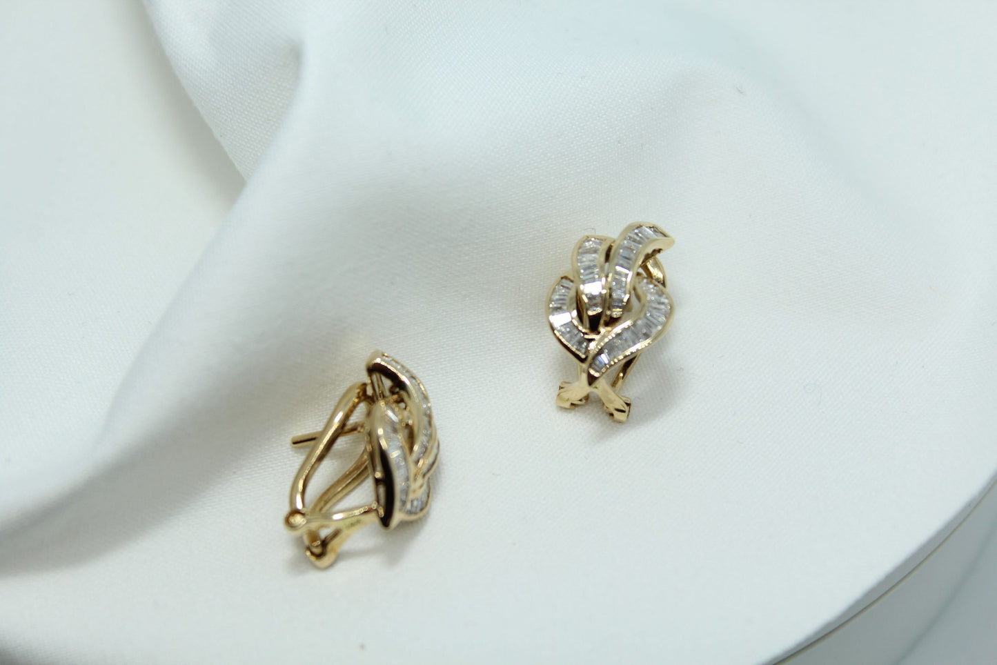 1.5CTTW DIA Spade Earrings 14KYG Bagg G/SI
