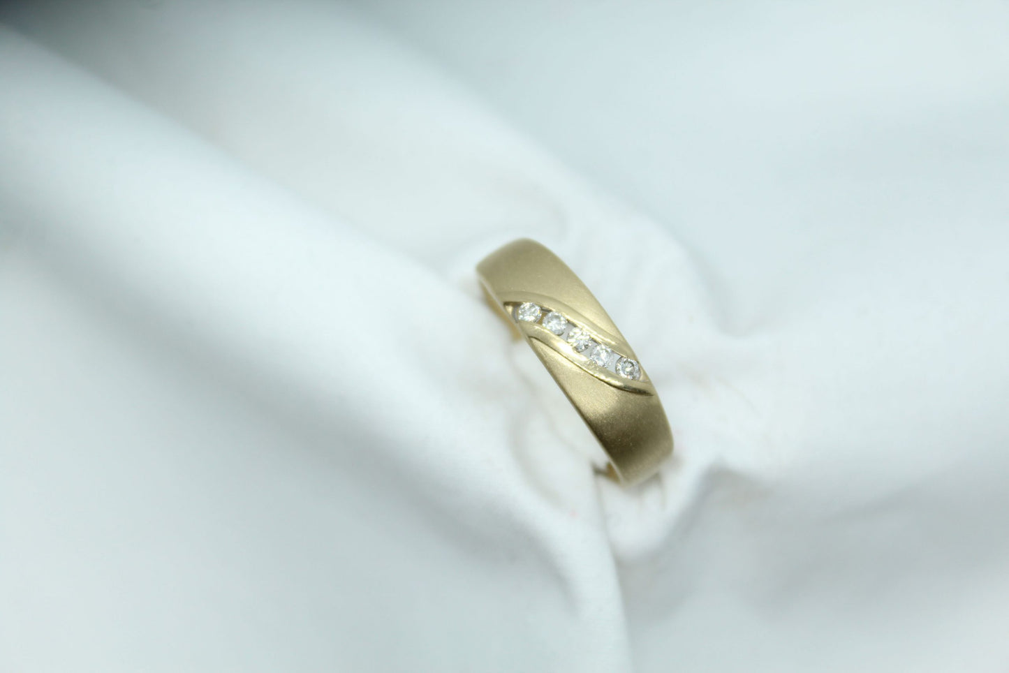 Men's Diamond Band 14K YG Wedding Band