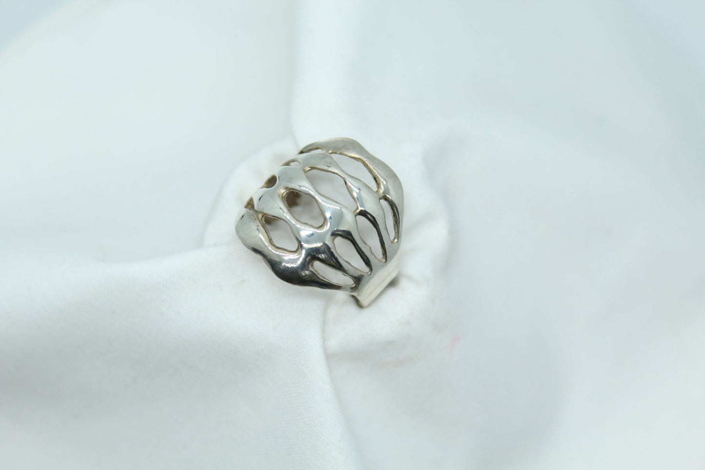 Men's Sterling Silver Open Design Knuckle Ring Sizeable