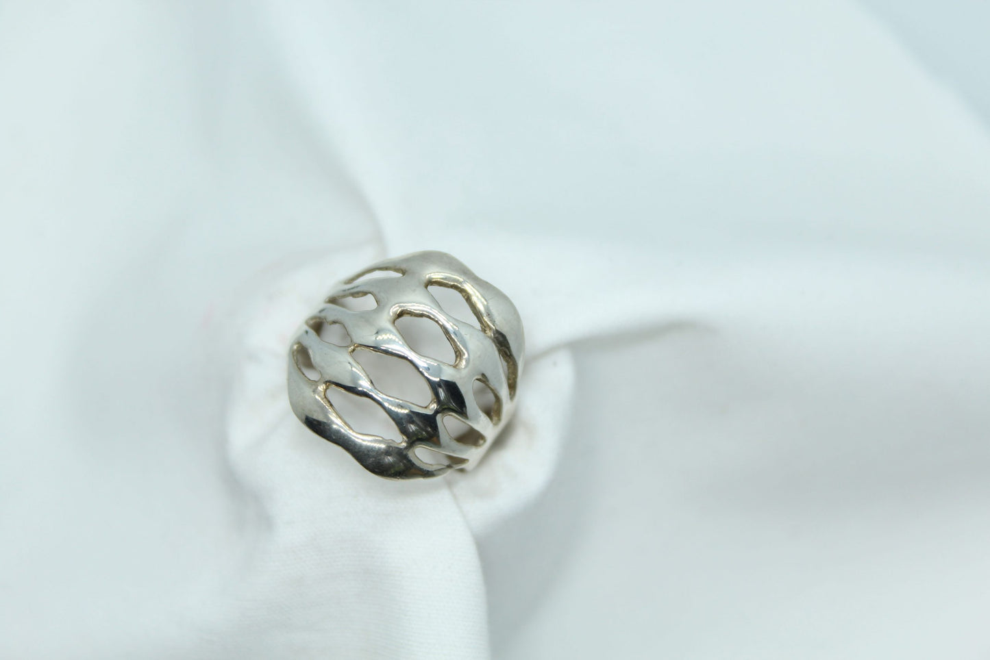Men's Sterling Silver Open Design Knuckle Ring Sizeable