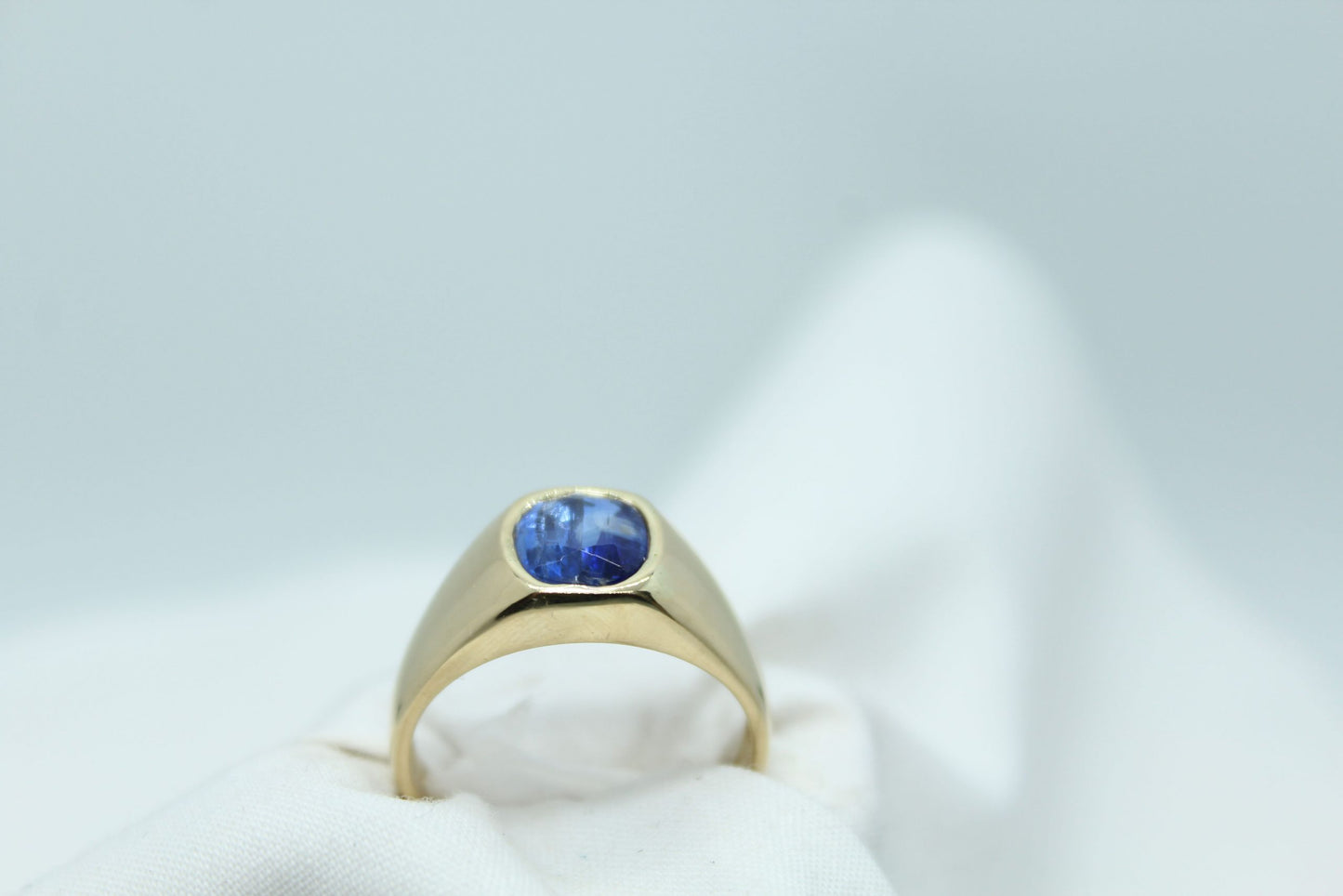 Men's Blue Kyanite Ring, 1.85CT 14KYG 3.97g Sz9