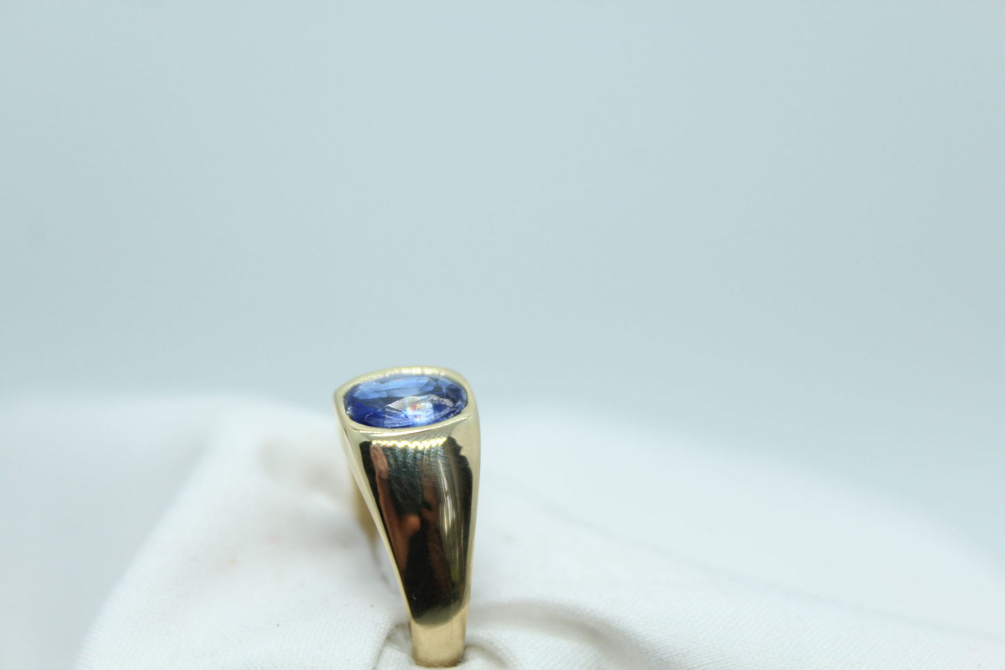 Men's Blue Kyanite Ring, 1.85CT 14KYG 3.97g Sz9