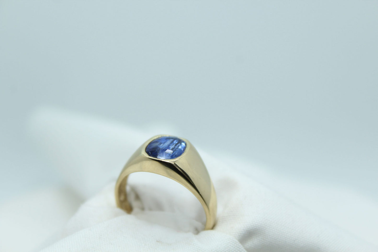 Men's Blue Kyanite Ring, 1.85CT 14KYG 3.97g Sz9