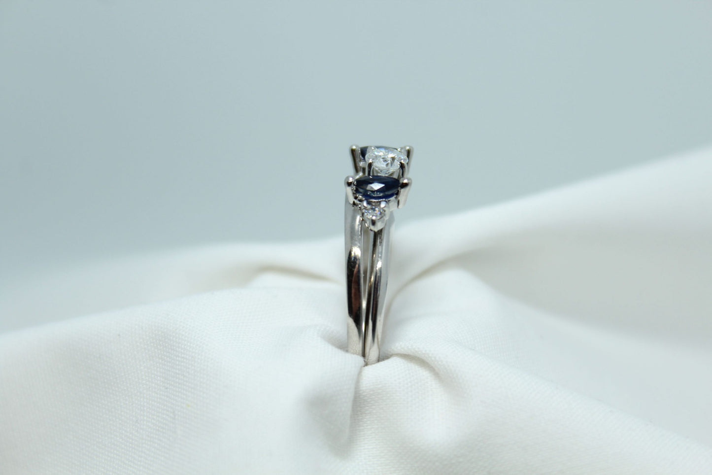.50CT Marquise Sapphire and .20 CT TW DIA Ladies Wedding Ring Wrap Only (Solitaire Sold Separately)