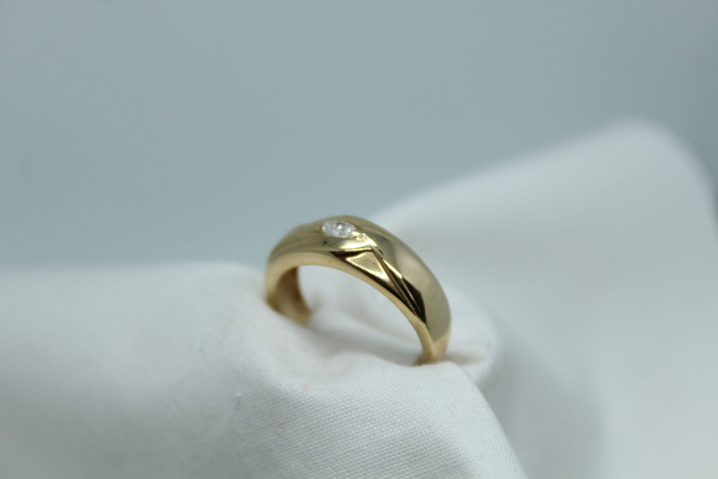 MQ DIA Mens Wed Band .25ct 14KYG Sz8