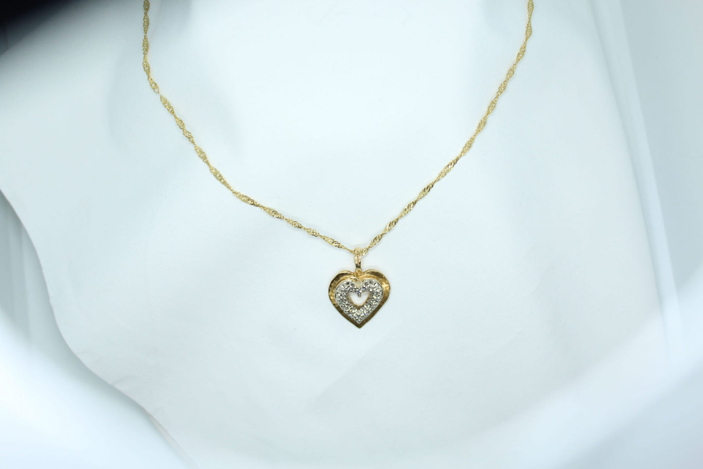 .50CT TW 14KTYG DIA HEART