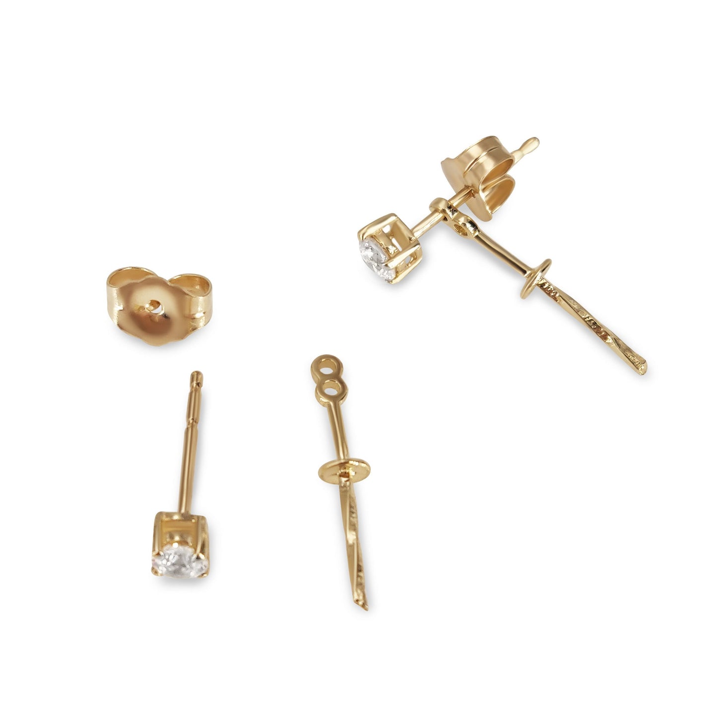 Diamond Pearl Earrings