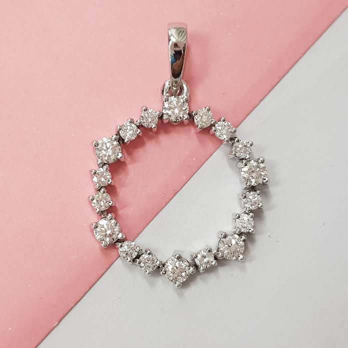 P 0001: White Gold 14K 1.25CT D VS1-VS2