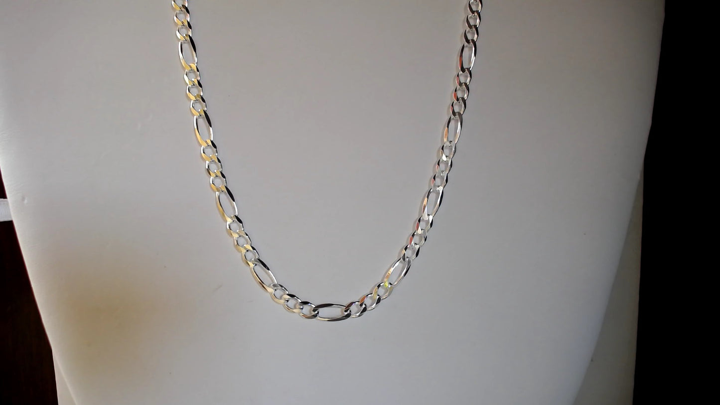 SS 24" FIGARO CHAIN NECKLACE