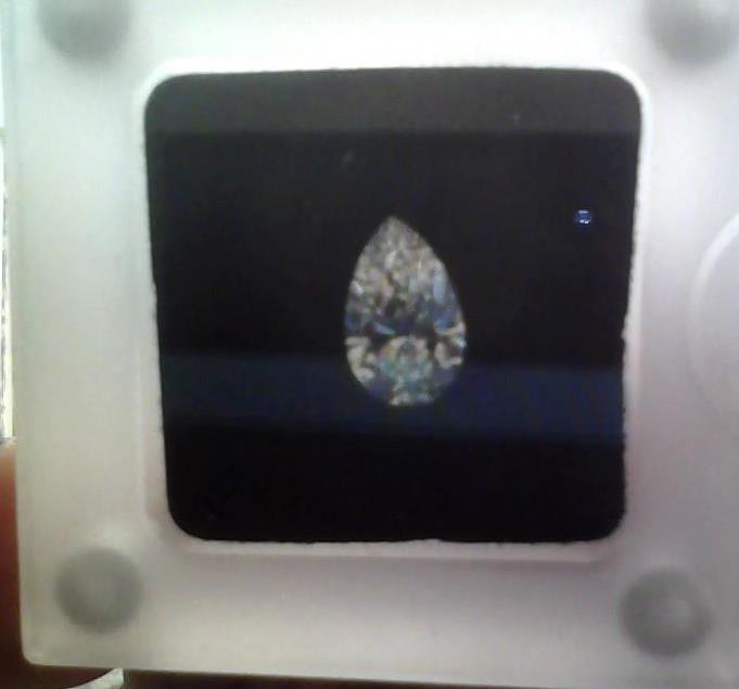 Pear-Shaped 2.5CT E/VS1 Diamond Solitaire Ring