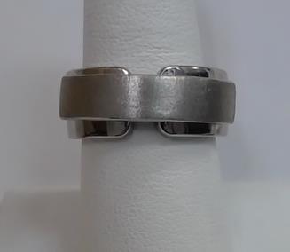 Stainless Steel Ring with Bar