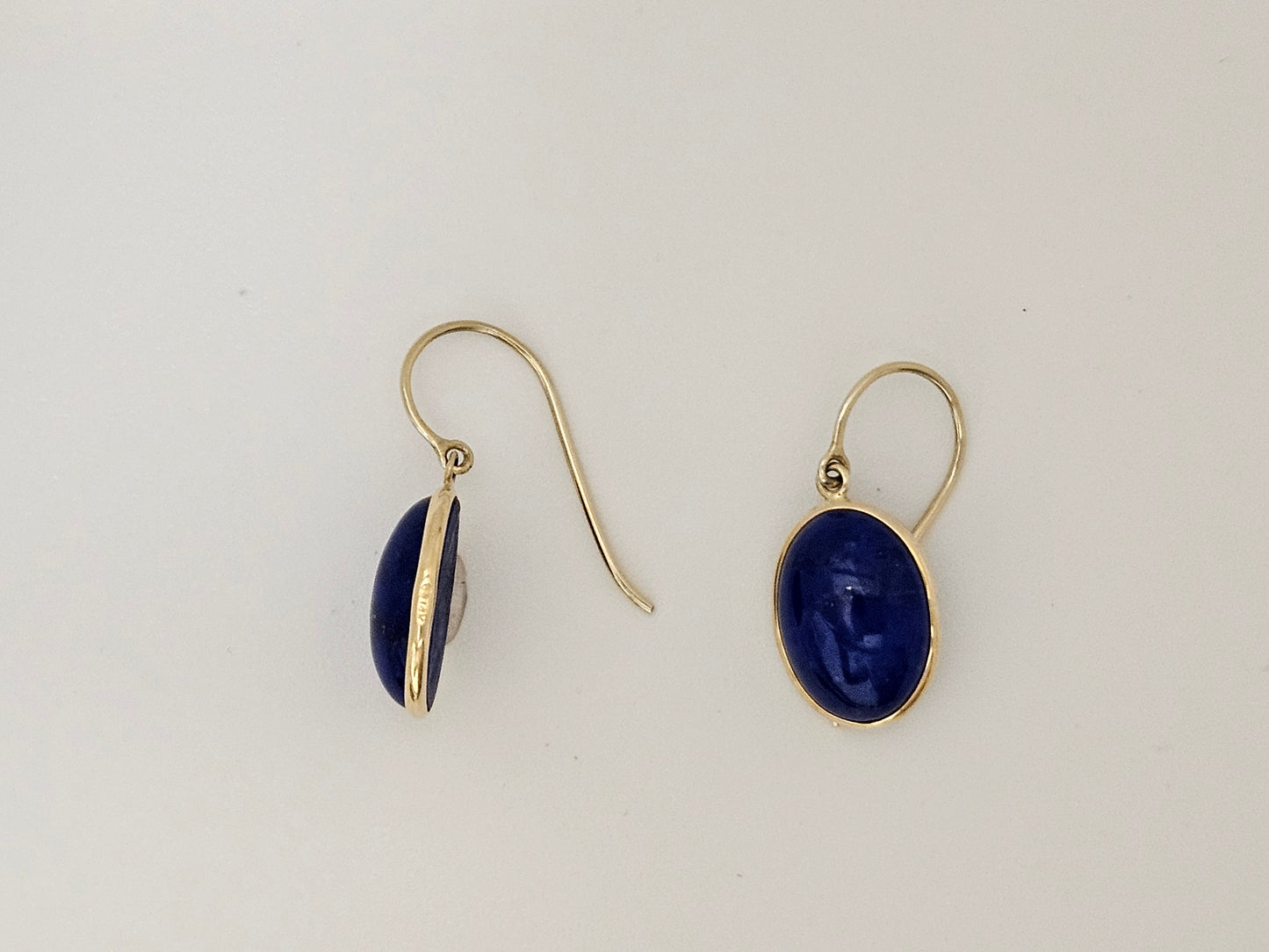 14KT YG LAPIS LAZULII EAR 14 KTYG FRENCH WIRE