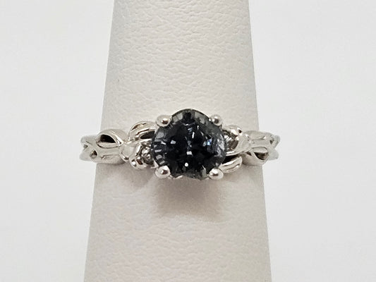 Color Change Saph Sol RING 1.5ct blue/green 14KWG