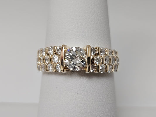 Bar set Wed .50ct Dia CNT G/VS 1.25cttw 14kyg