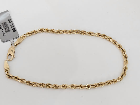 DIA Cut Rope Brac 7" 3mm  14KYG 4.5g