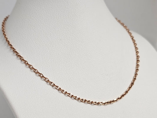 Cable Chain 14KRG 20" 1.4mm 2.9g