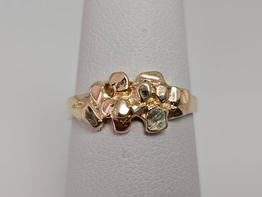 Women's Nugget Ring 14kyg 1.9gr SZ4.75