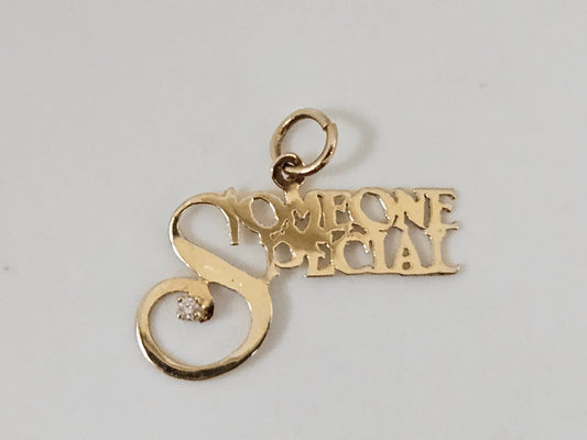 Someone special .01ct DIA. 14KYG CHARM