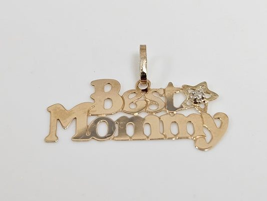 Best Mommy Charm .01CT Dia