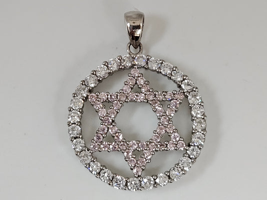 CZ STAR OF DAVID SS
