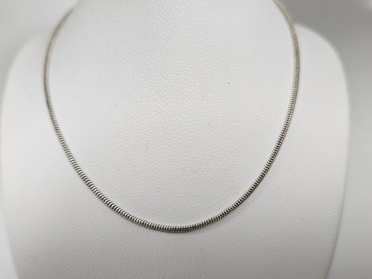 SS 18"SNAKE 1MM CHAIN