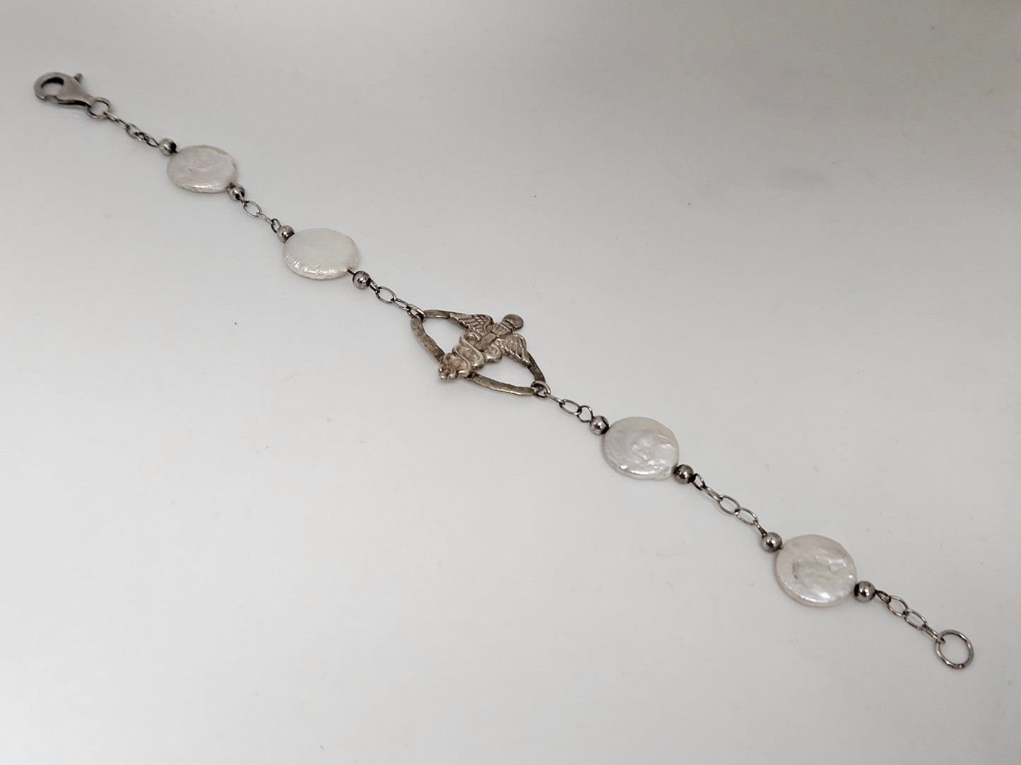 COIN PEARL SS MEDIC ALERT Bracelet