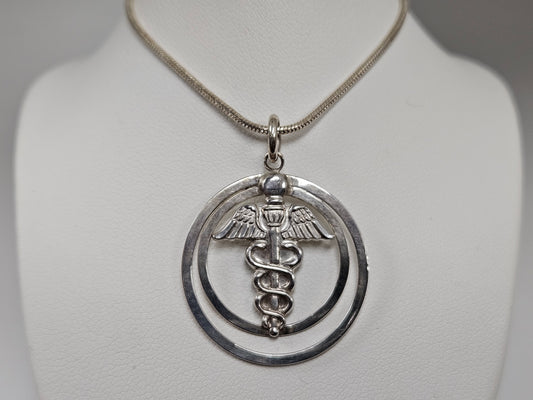 18" SS Snake Chain SS Medic Alert pendent