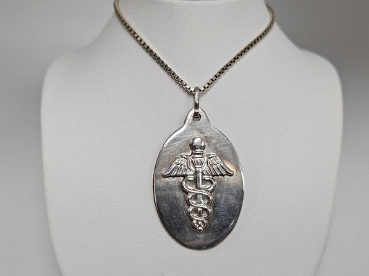 17" SS BOX CHAIN 1MM medic pendent