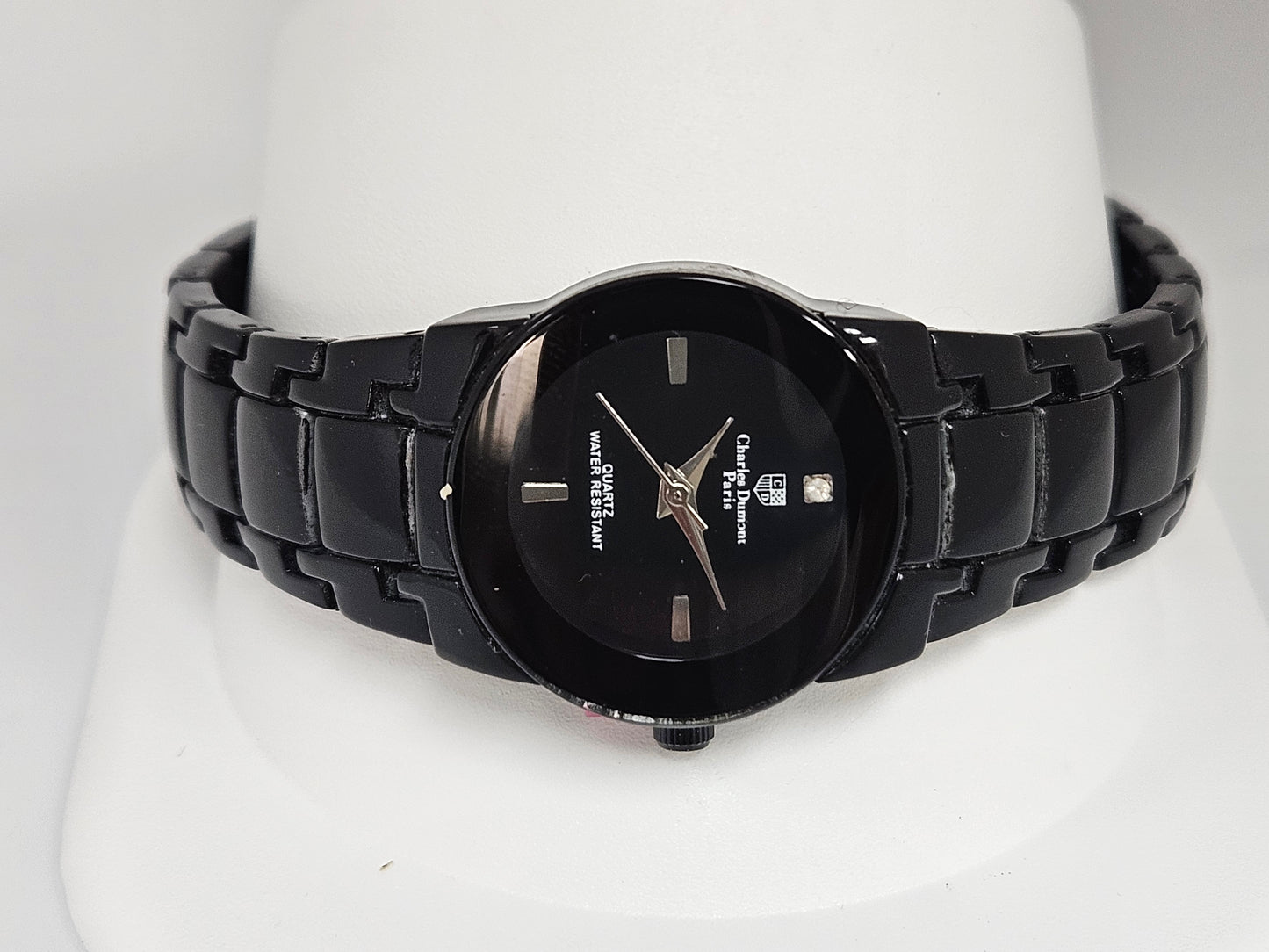 CHARLES DUMONT Black Watch Black Band&face