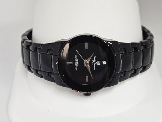 CHARLES DUMONT Black Watch Black Band&face
