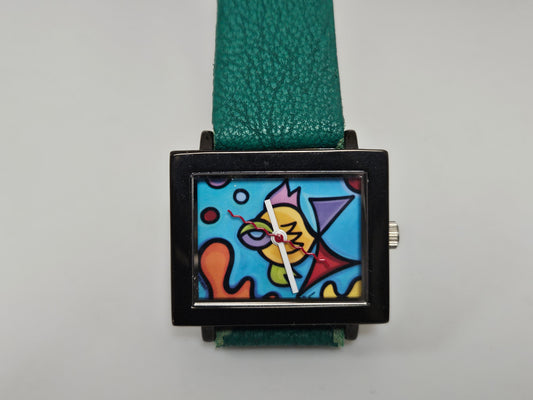 SONYA PAZ FISH WATCH GREEN BAND