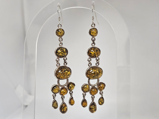 SS YELLOW AMBER CHANDELIE