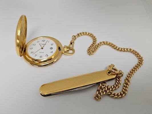 Colibri Pocket Watch fish with Knife