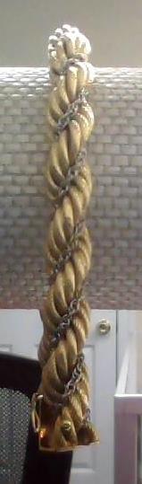 SILK ROPE BRACELET 2 TONED 18KTYG 26.8 GRAMS