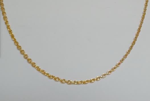 14KT YGF 18" CABLE CHAIN