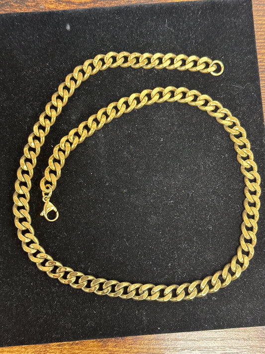 STST YGP 22" CUBAN LINK 9.5MM