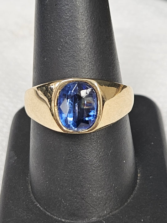 Men's Blue Kyanite Ring, 1.85CT 14KYG