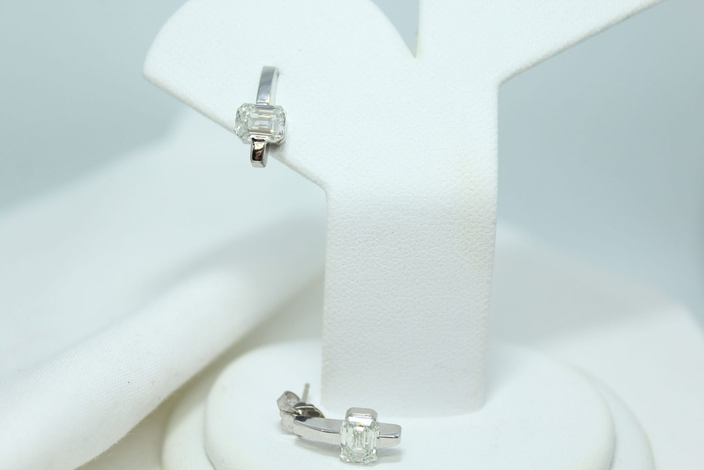 1.89CT TW Lab Grown Diamond WG Earrings