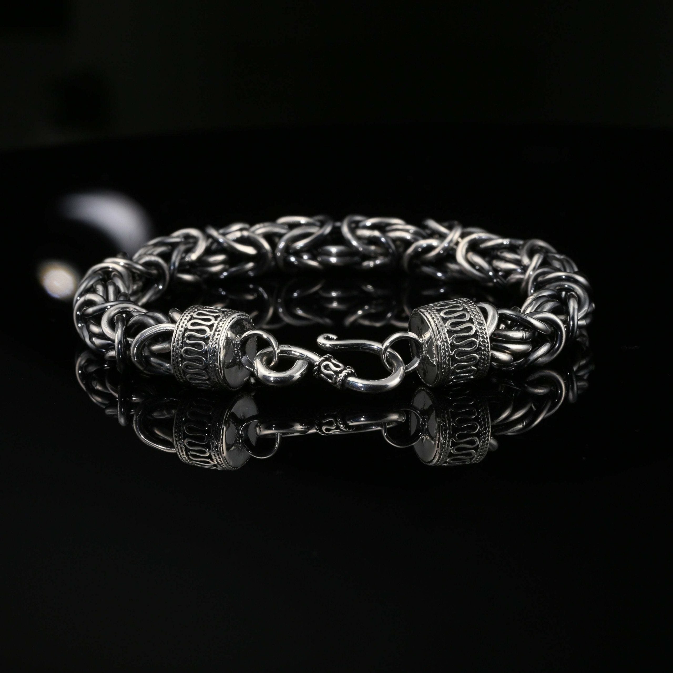 Celtic Knot and Byzantine Silver Necklace | firedrake-jewellery