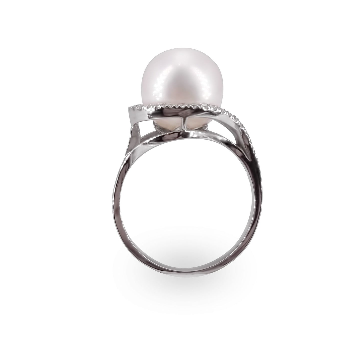 Diamond Pearl Ring