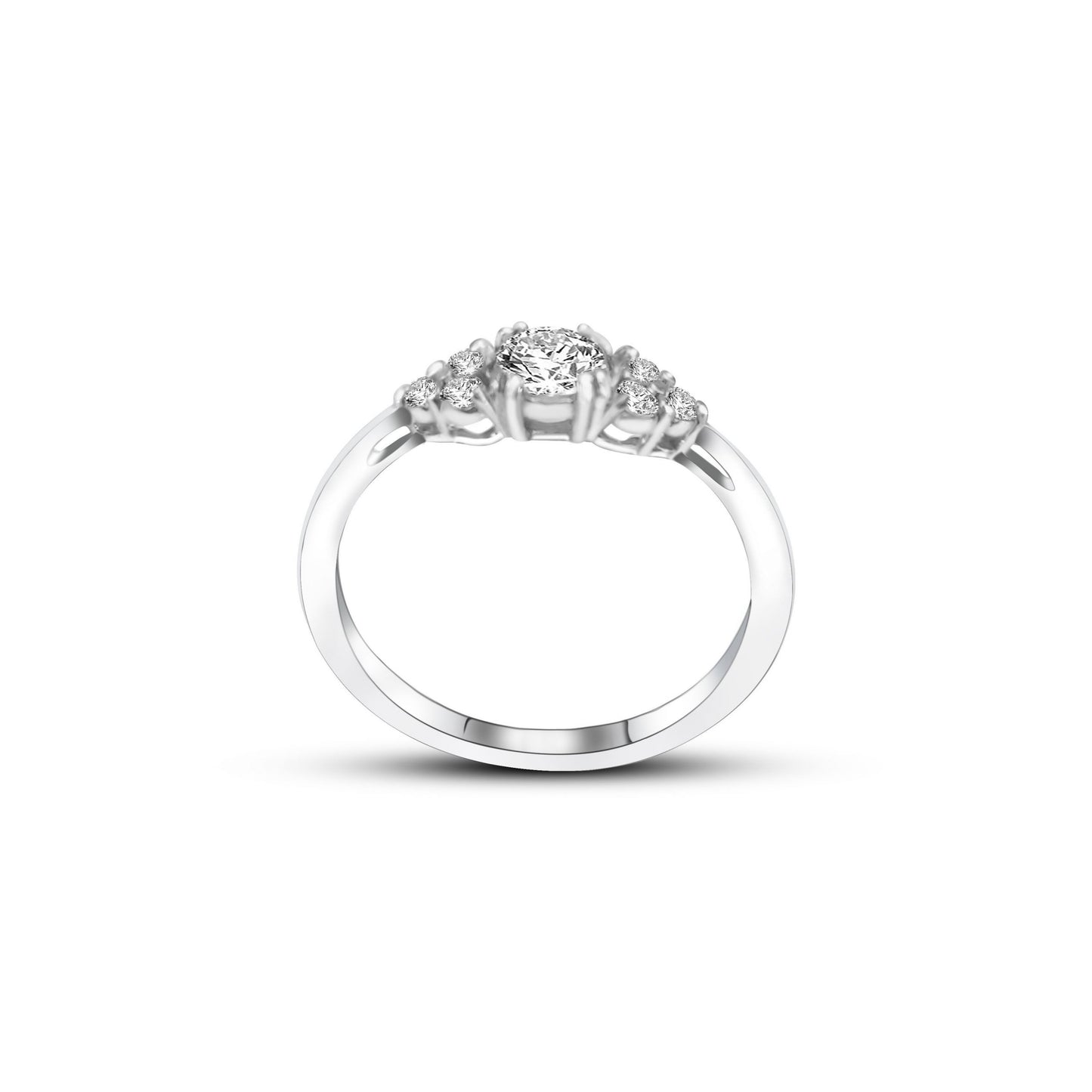 Amazing Quality,Center Diamond , Total diamond wt. 0.12ct. 14K OR 18K Gold Engagement Engagement Wedding Anniversary Gift Ring
